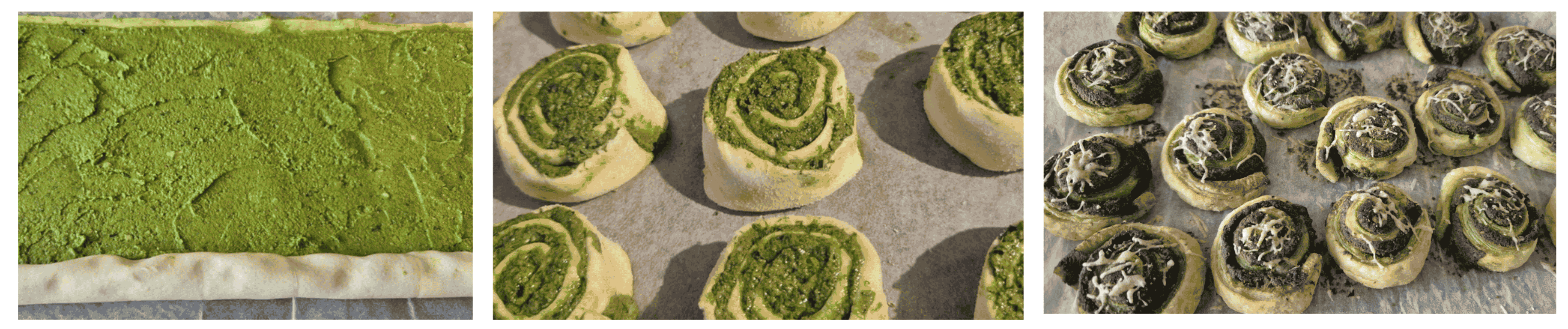 healthy wild garlic pesto swirls snack